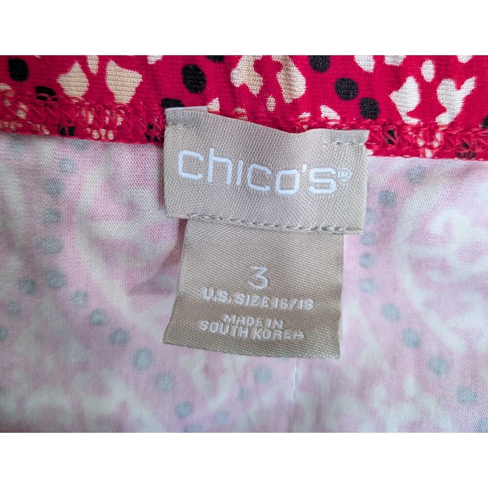 Chico's Travelers Red Bandana Paisley Maxi Skirt Size 3 Wrinkle Resistant XL - Picture 5 of 12
